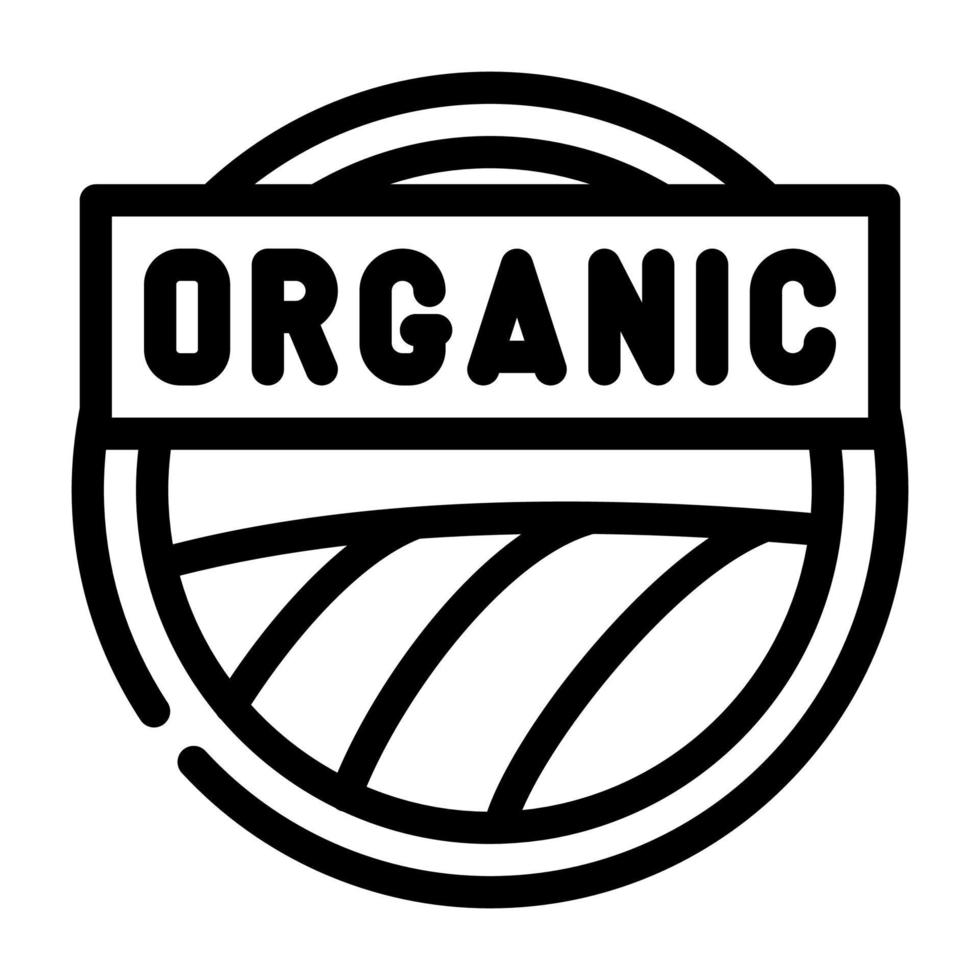 ilustración de vector de icono de línea de símbolo cosmético orgánico