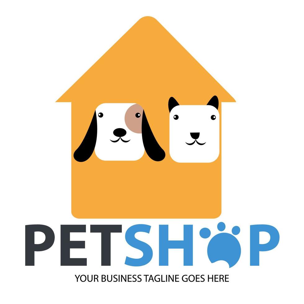Pet Shop Vector Logo Illustration is a clean and professional logo template suitable for any business or personal identity related to animal lovers, pet shops, veterinary clinics, etc.