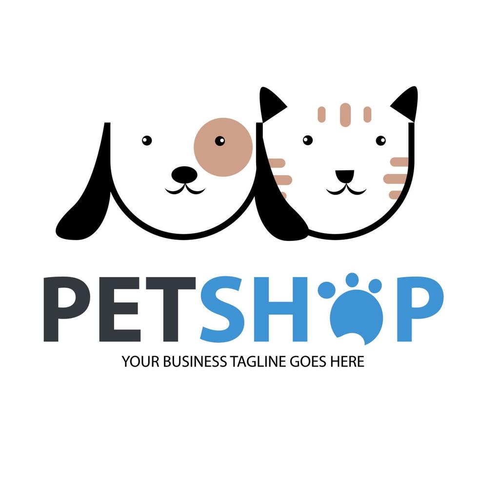 Pet Shop Vector Logo Illustration is a clean and professional logo template