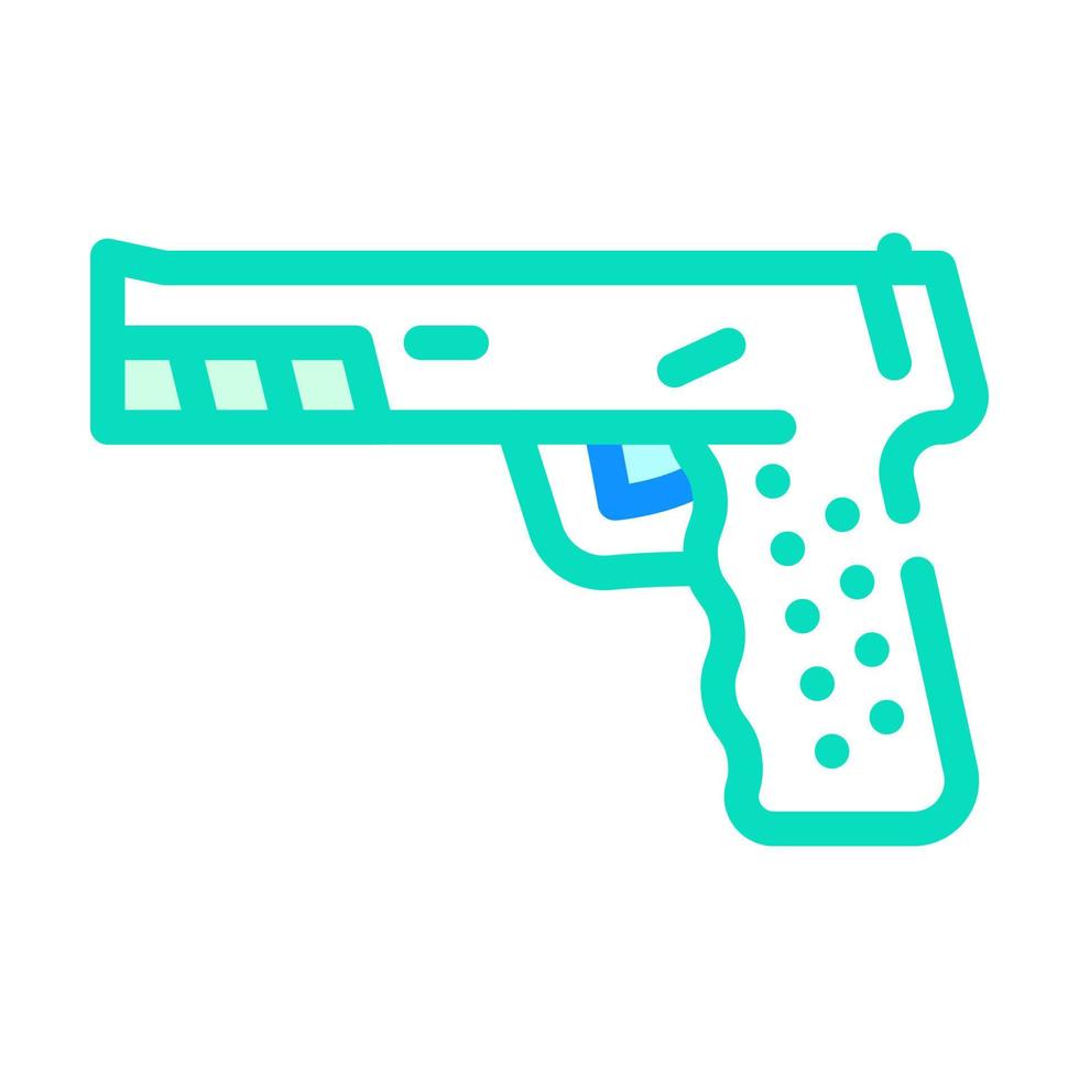 pistola pistola color icono vector ilustración