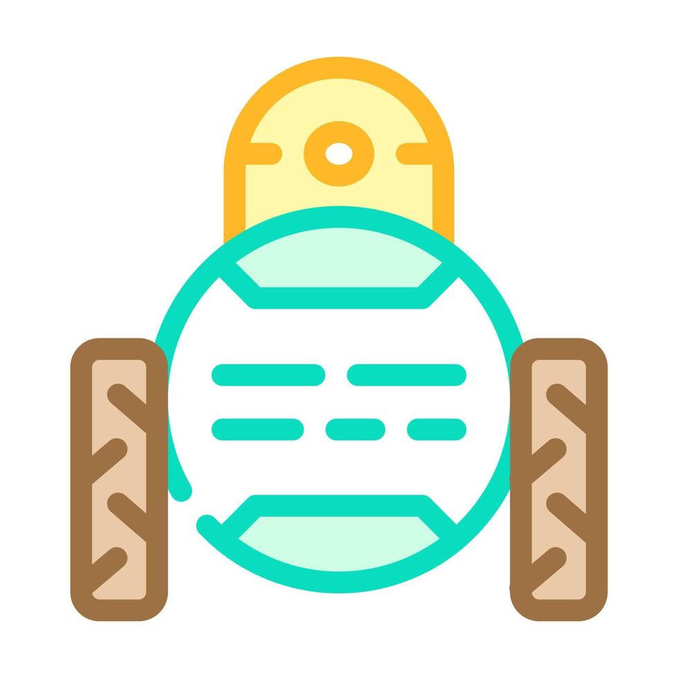 child robot color icon vector illustration