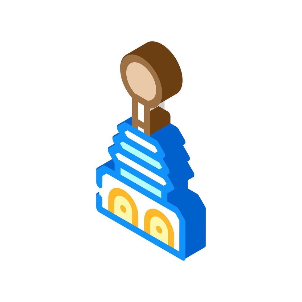 joystick switches isometric icon vector illustration