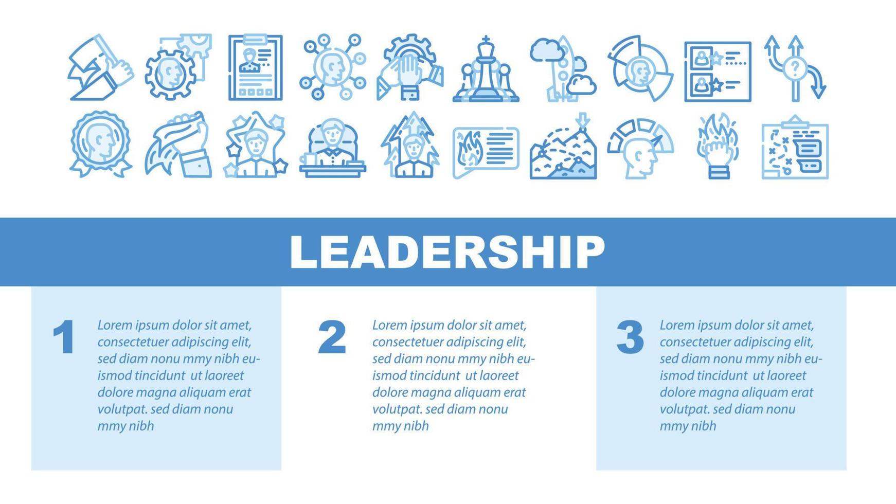 Leadership Leader Business Skill Landing Header Vector