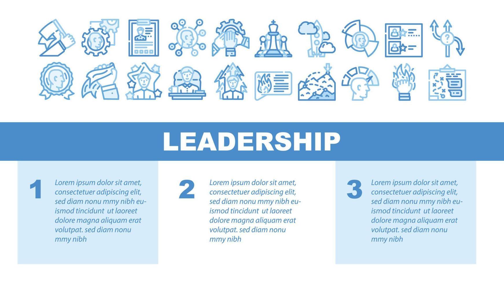 Leadership Leader Business Skill Landing Header Vector