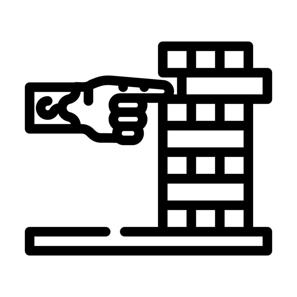 development of fine motor skills of inclusive life line icon vector illustration