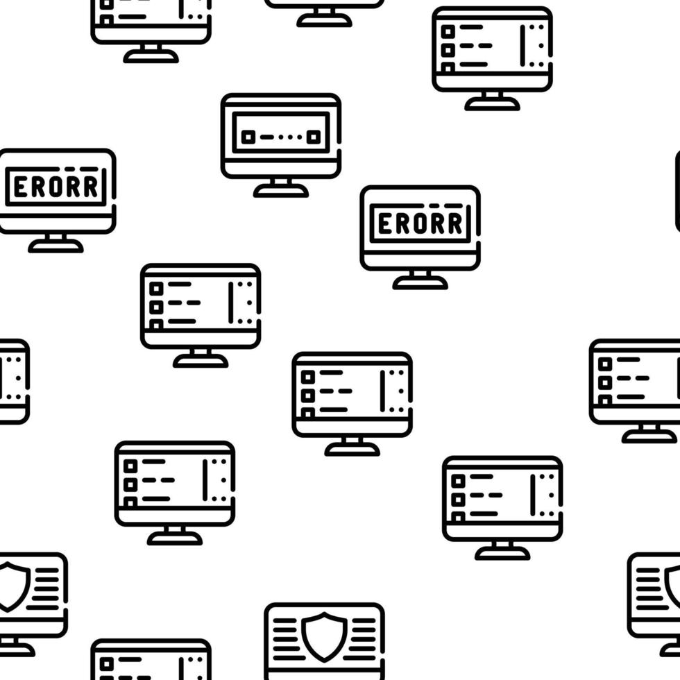 Operating System Pc Vector Seamless Pattern 8149888 Vector Art at Vecteezy