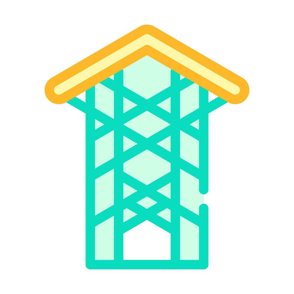 thorn crown chapel color icon vector illustration
