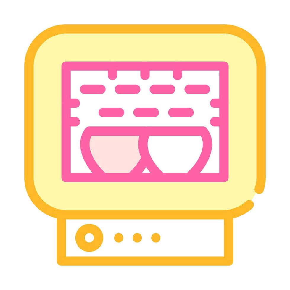 roasting chamber color icon vector illustration color