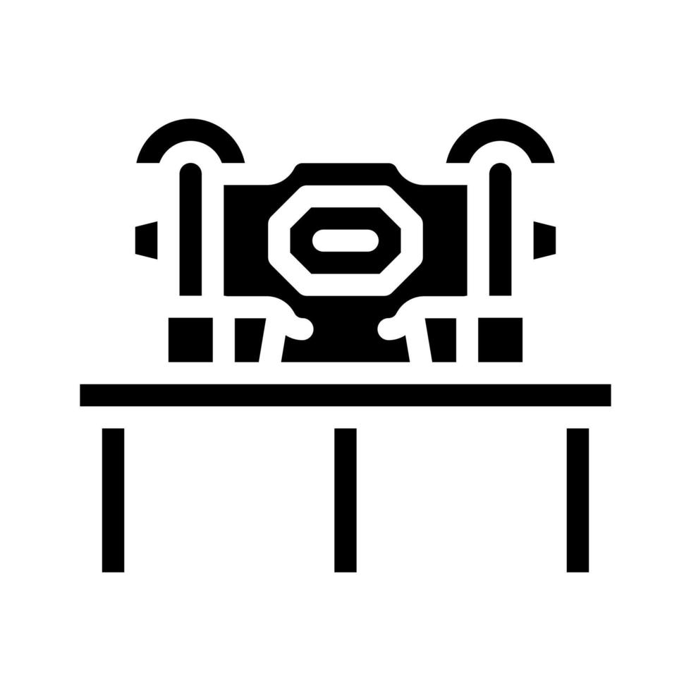 grinding industry machine glyph icon vector illustration