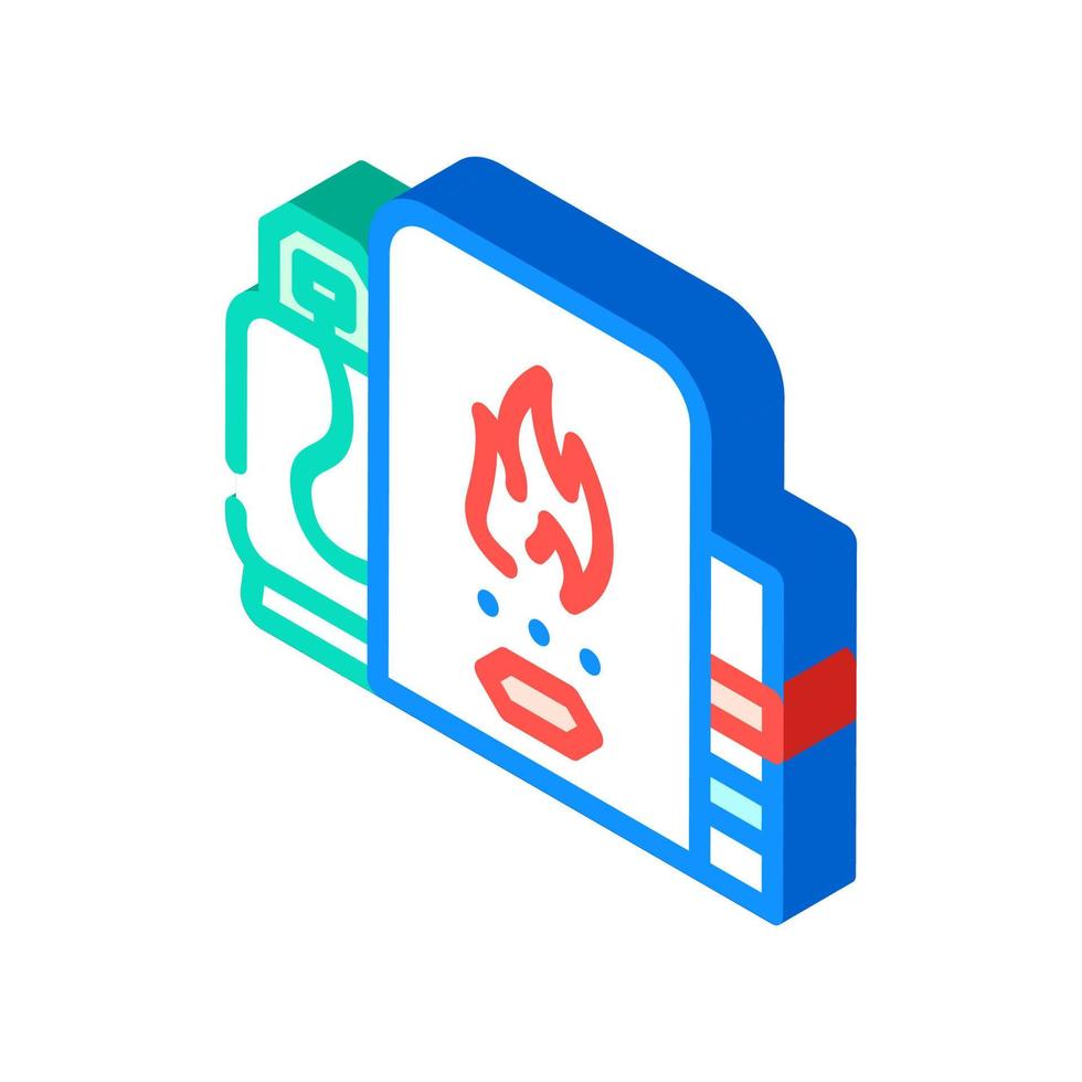 domestic use biogas isometric icon vector illustration