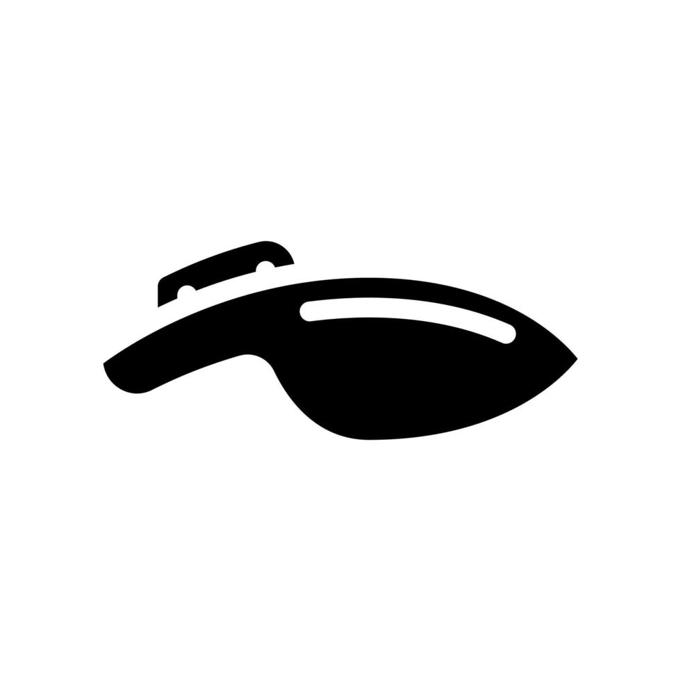 chin rest glyph icon vector illustration black