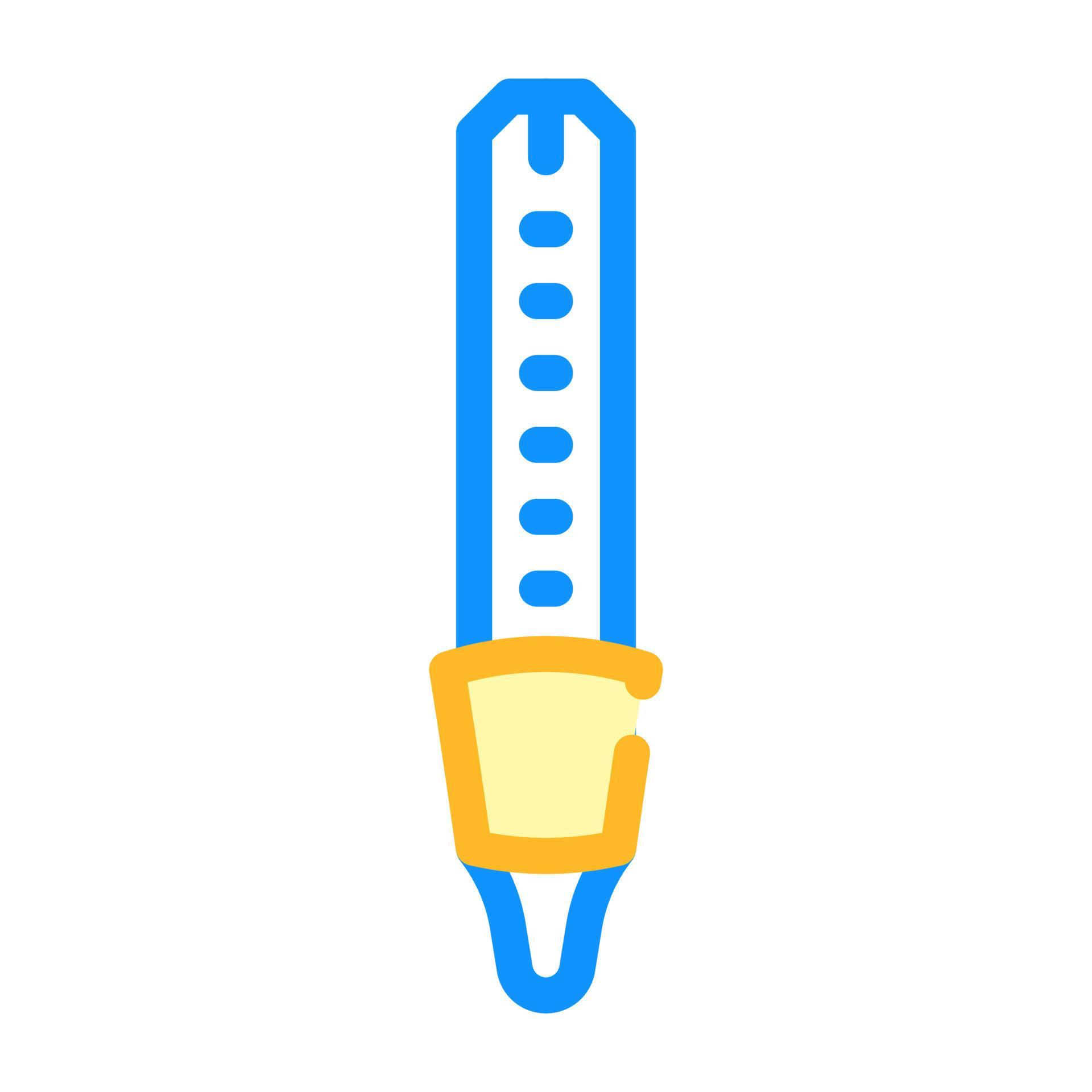 laboratory thermometer color icon vector illustration color 8150120
