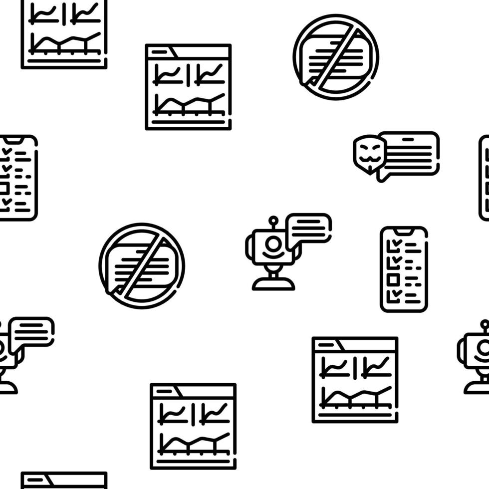 Client Review Feedback Vector Seamless Pattern