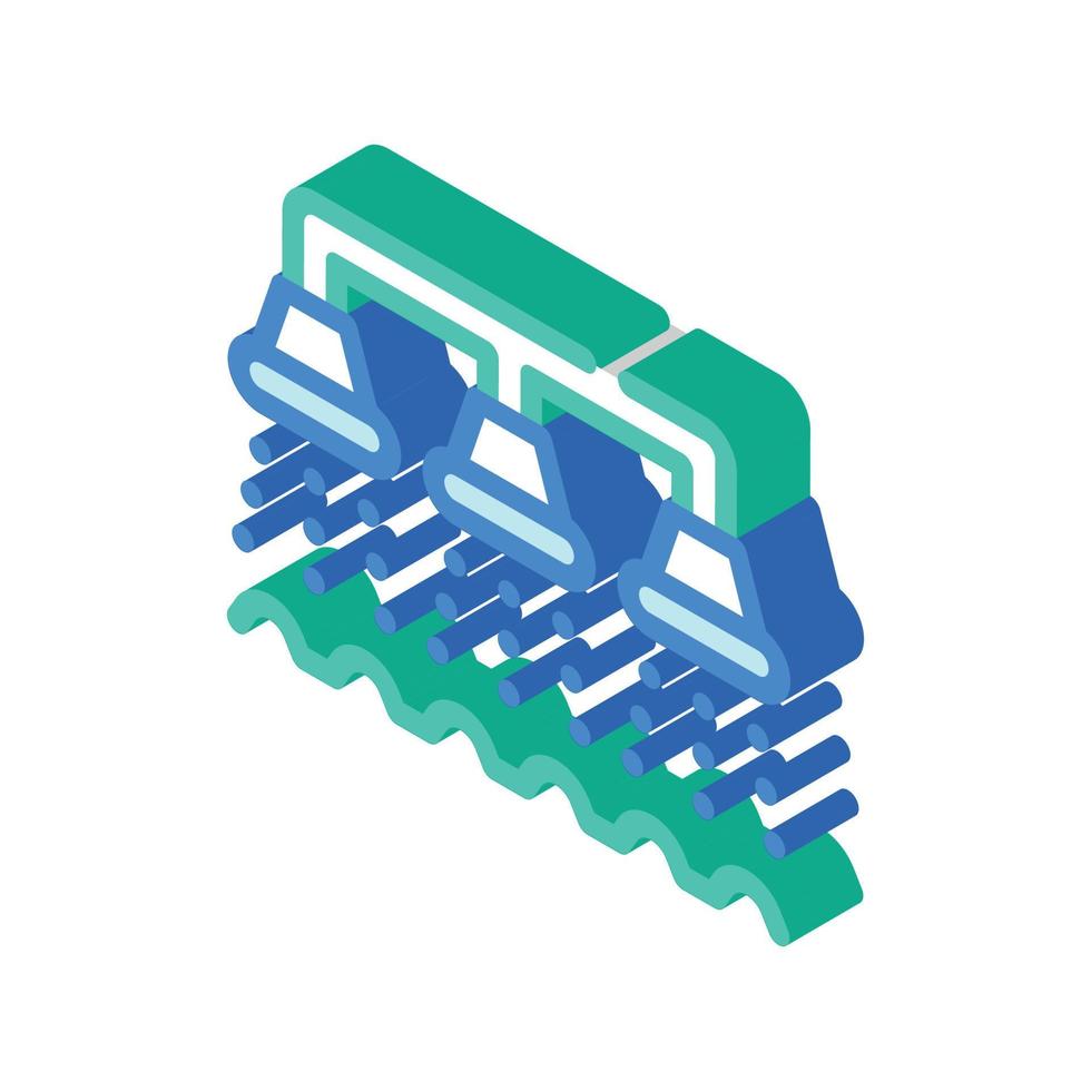 watering irrigation system isometric icon vector illustration