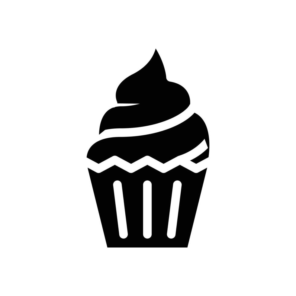 cake dessert glyph icon vector isolated illustration