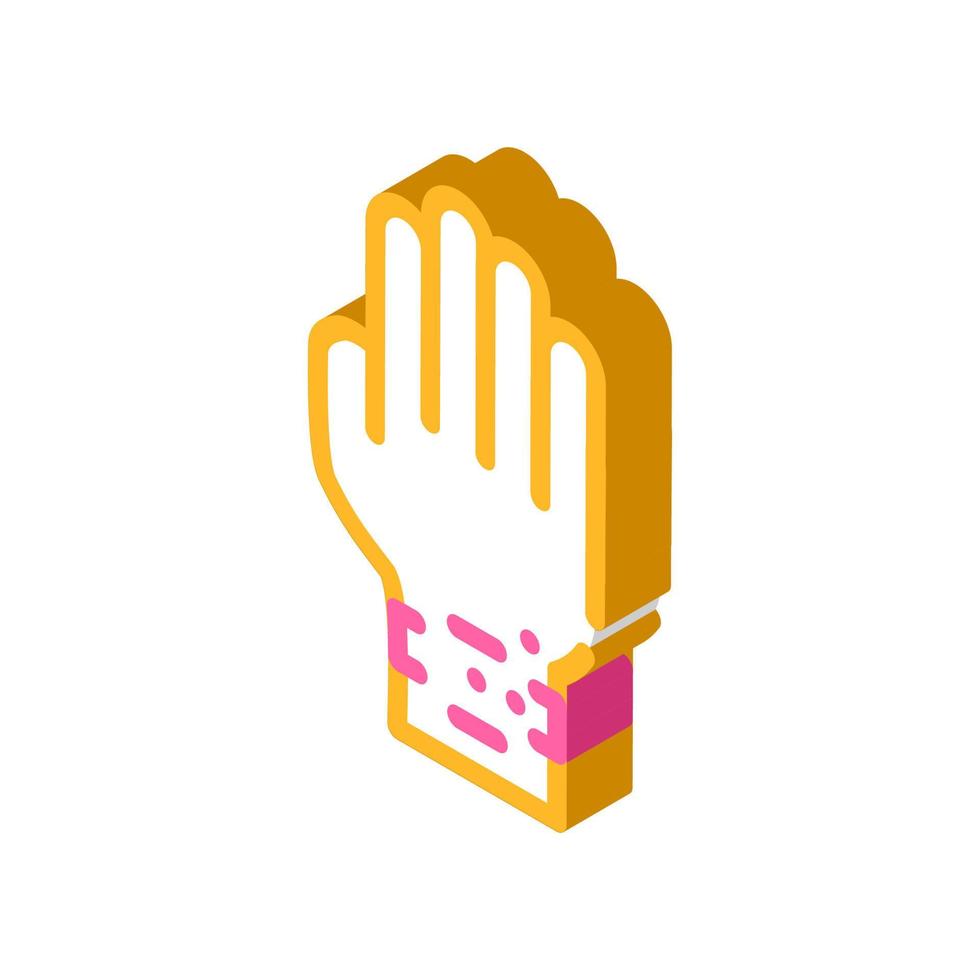 silicone bracelet allergy isometric icon vector illustration