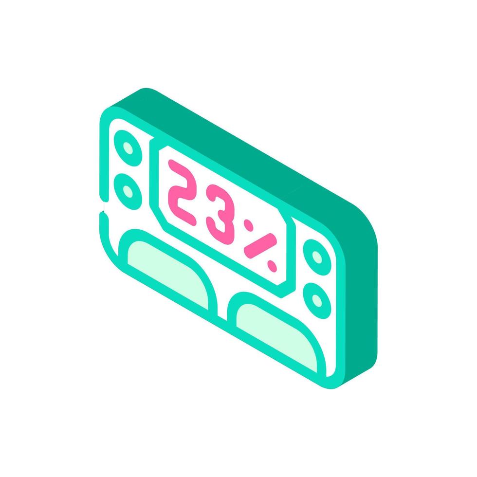 digital body fat meter isometric icon vector illustration