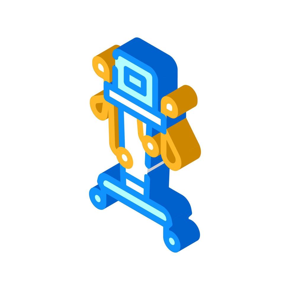physiotherapy complex isometric icon vector illustration color