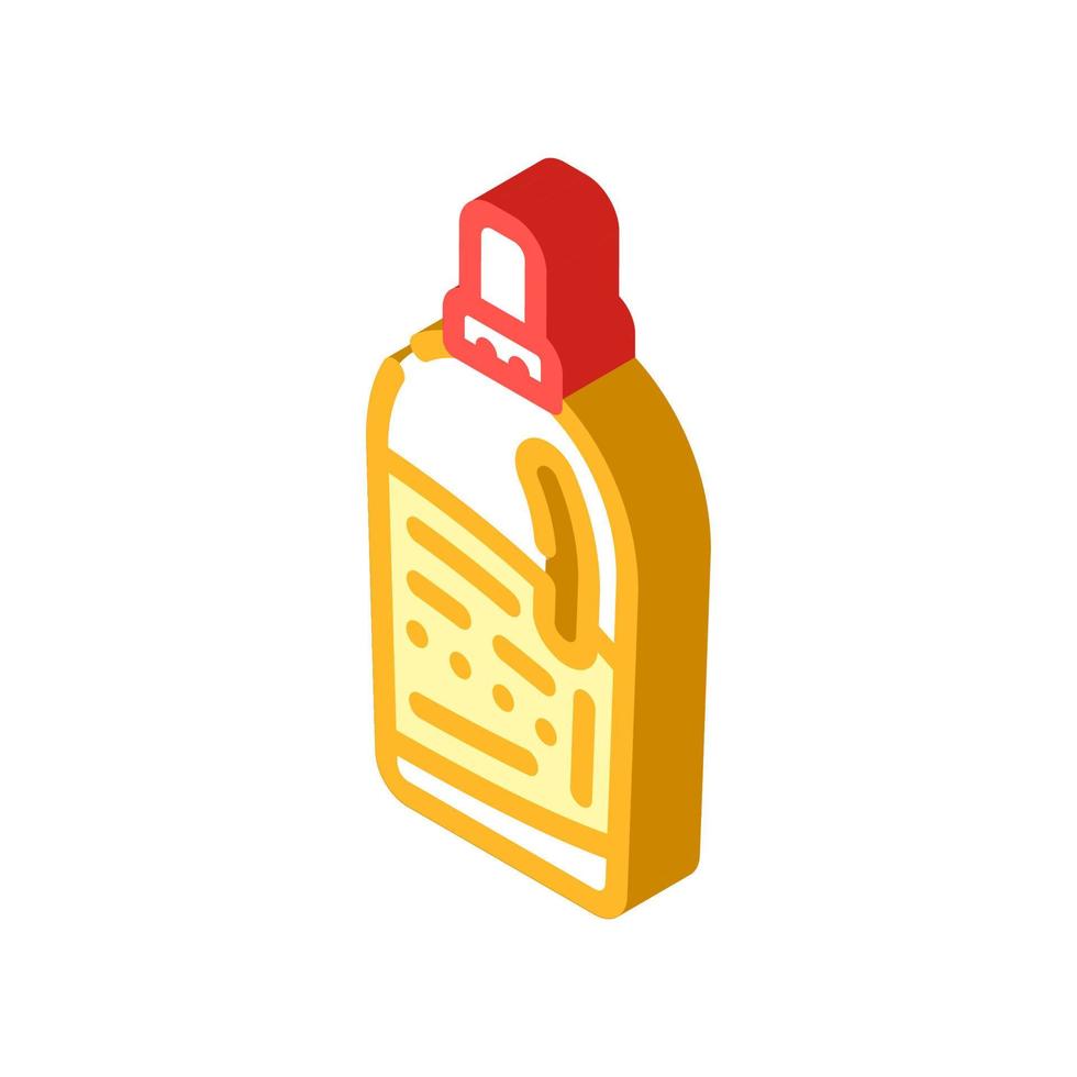 bottle detergent isometric icon vector illustration