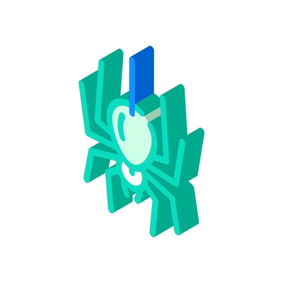 araña miedo icono isométrico ilustración vectorial vector
