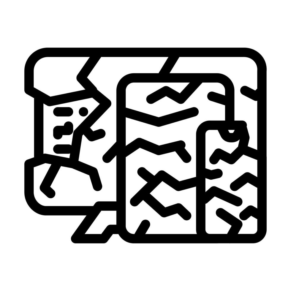 technique trash line icon vector illustration