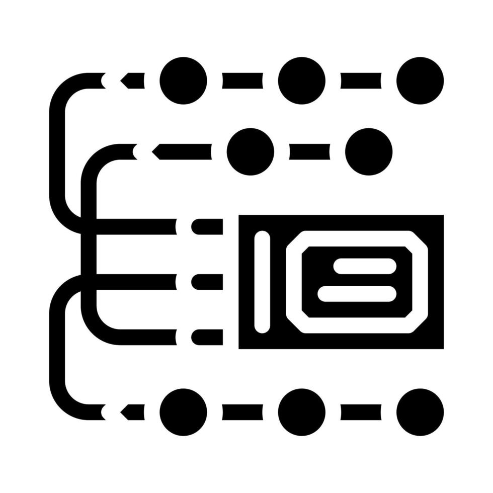 electronic stimulant glyph icon vector illustration