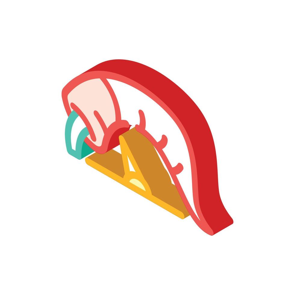 pepper low spice taste scale isometric icon vector illustration
