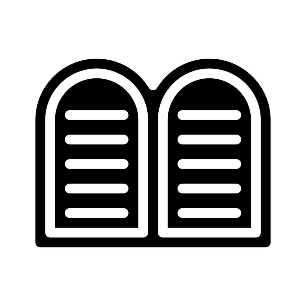 tablets of stone glyph icon vector illustration