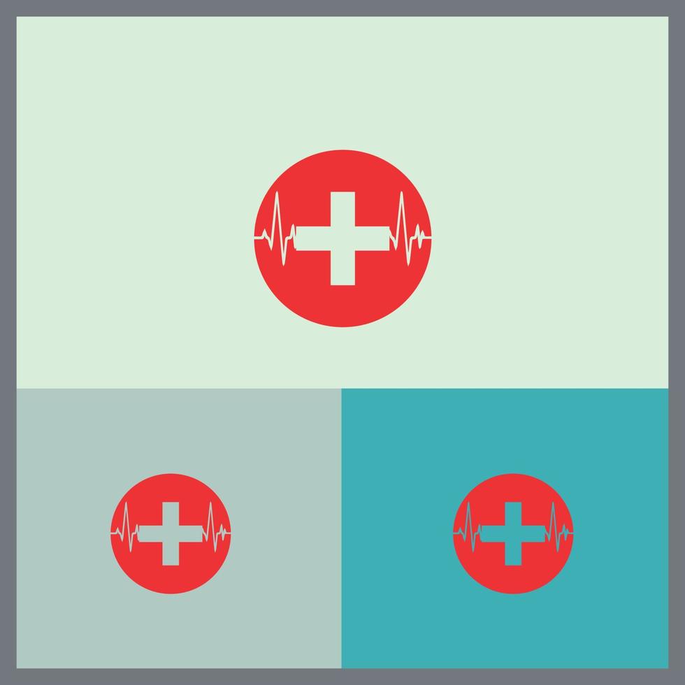 diseños de logotipos icónicos médicos y de salud vector