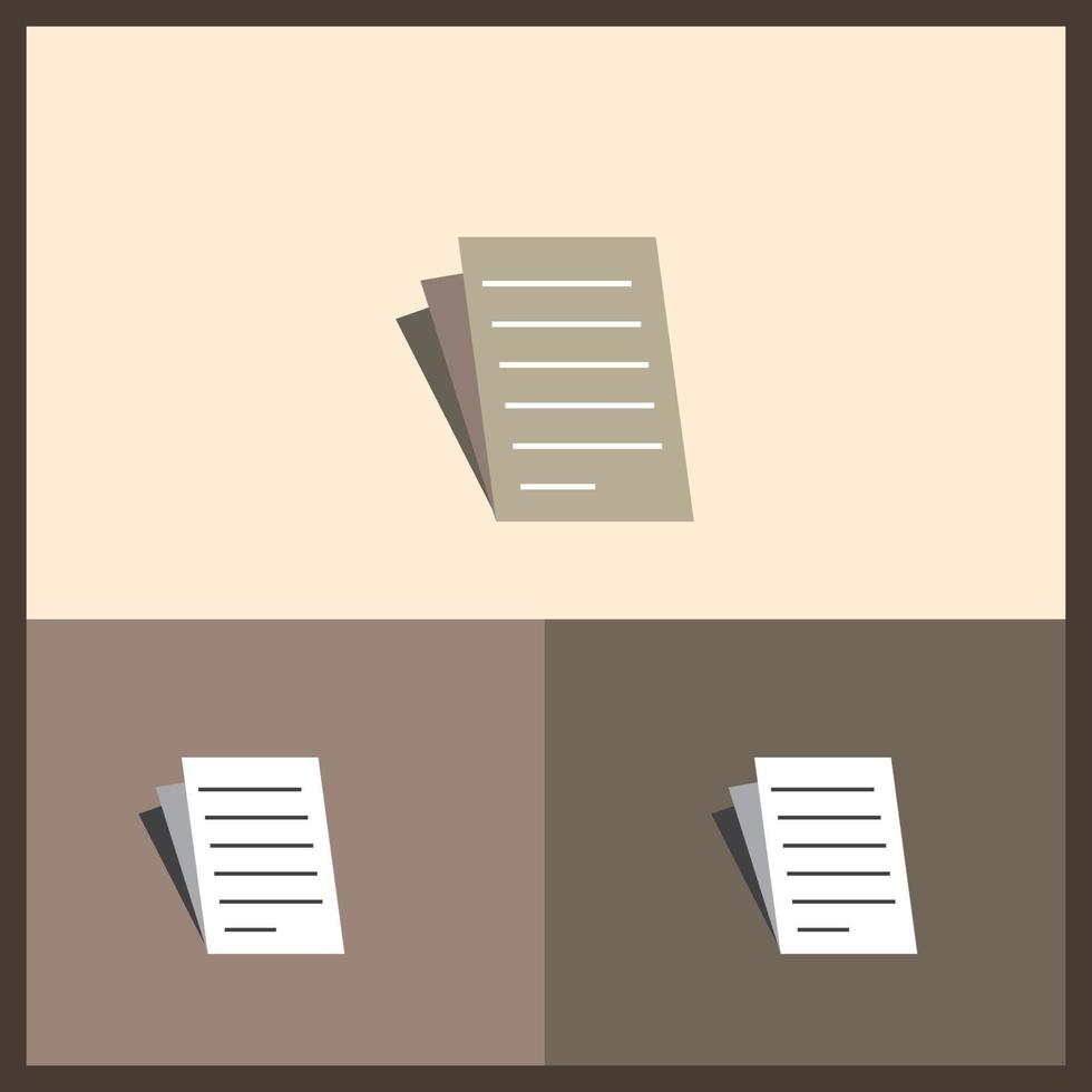 Documents Iconic Logos vector