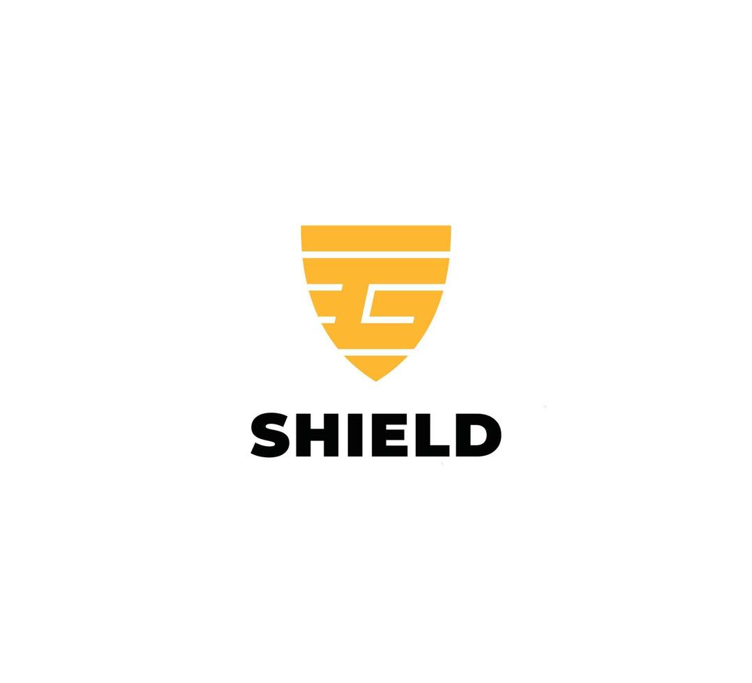 Letter G like a shield. G monogram. Emblem of antivirus or protection system. The minimalist style. vector