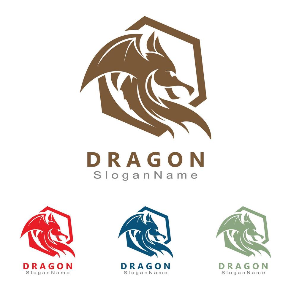 Dragon Logo Design Minimalist unique vector template