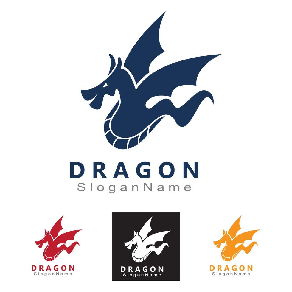 Dragon Logo Design Minimalist unique vector template