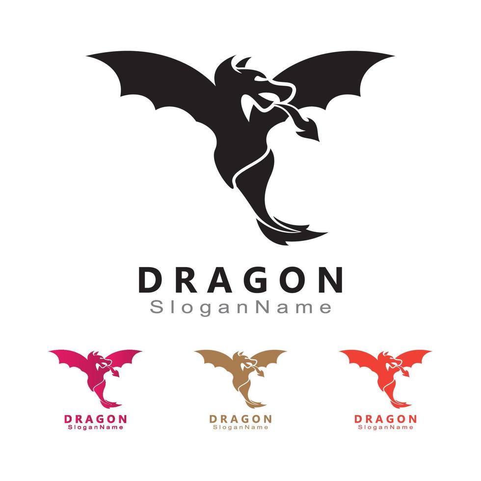 Dragon Logo Design Minimalist unique vector template