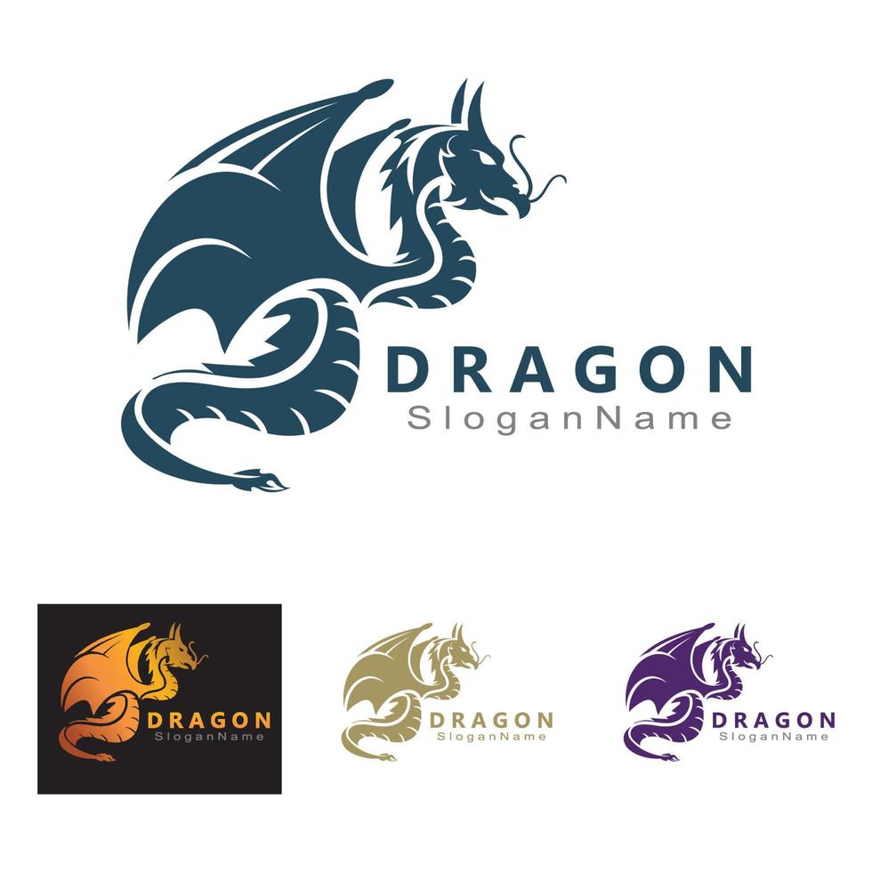 Dragon Logo Design Minimalist unique vector template