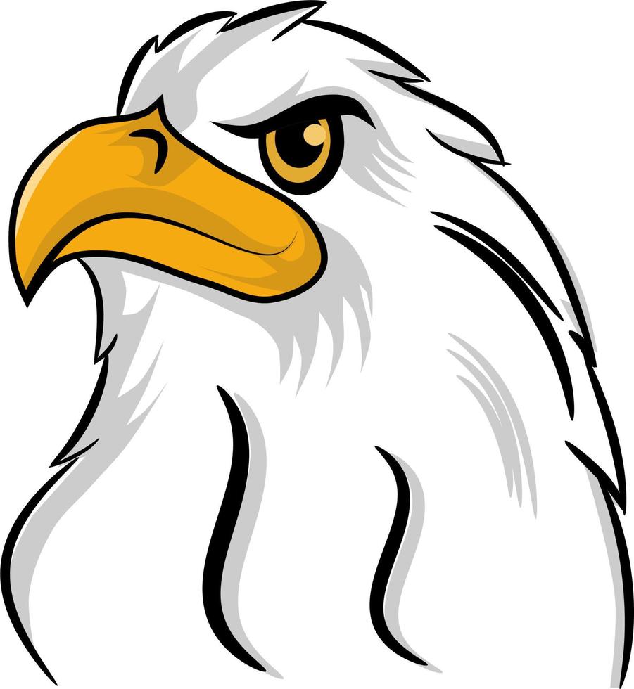 Eagle head vector illustration
