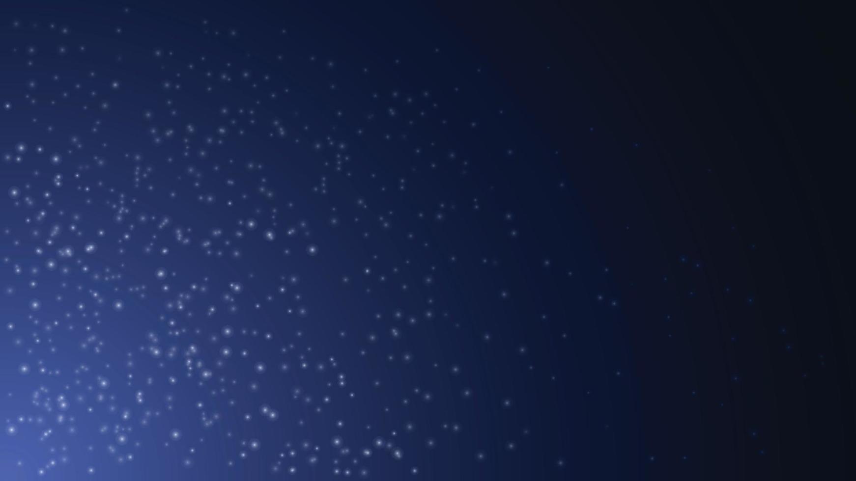 Beautiful gradient starry night background vector