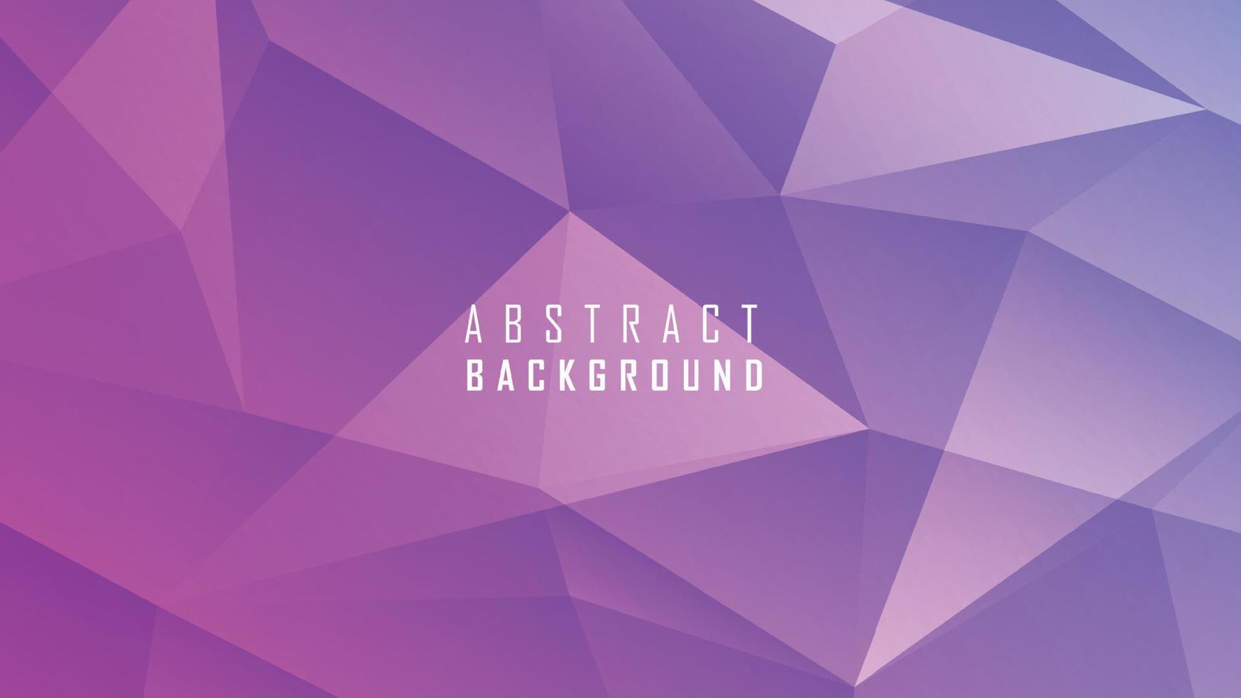 Abstract polygon effect on blue purple gradient background vector
