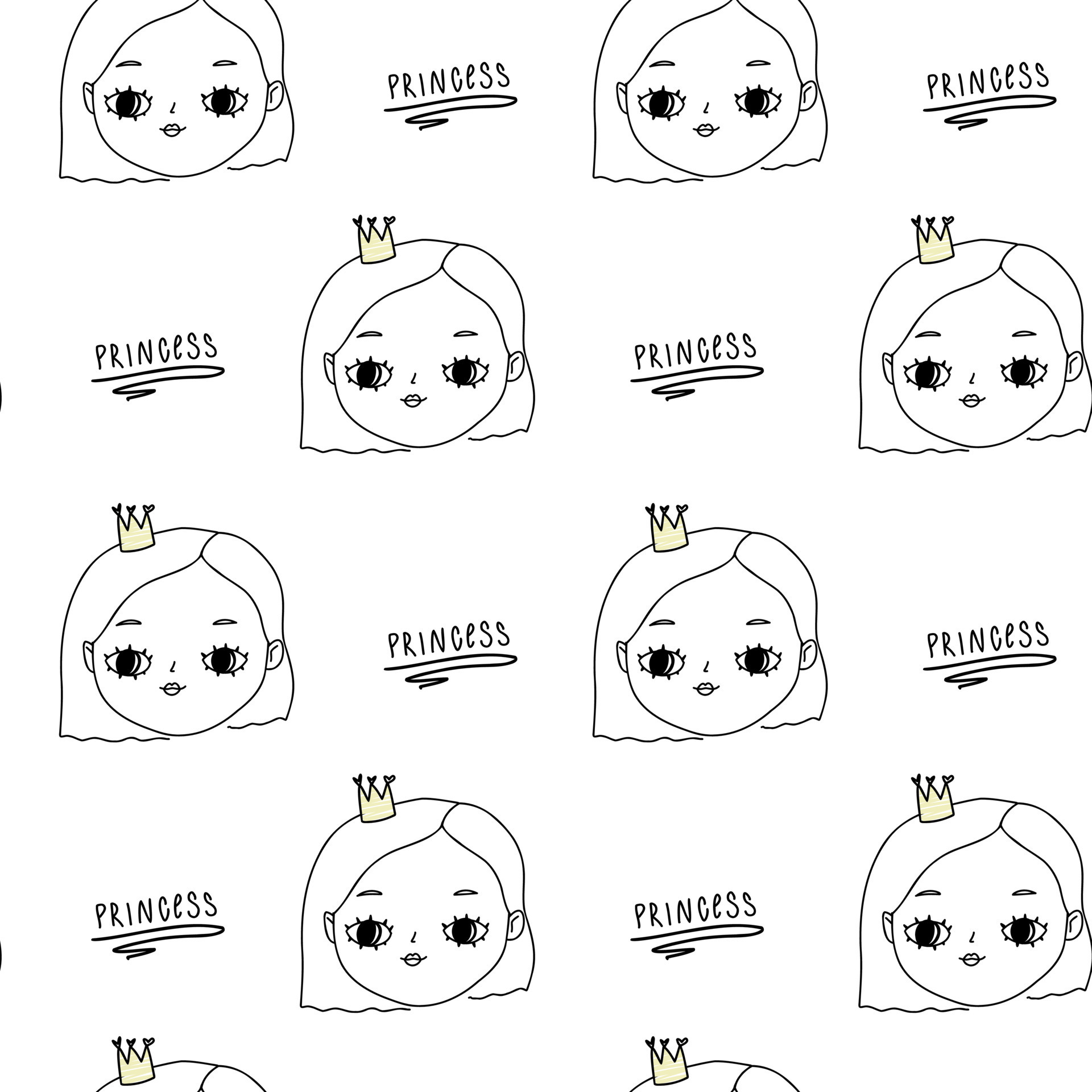 https://static.vecteezy.com/system/resources/previews/008/151/742/original/cute-white-pattern-with-crown-little-girl-faces-princess-text-seamless-background-textiles-for-children-digital-paper-scrapbook-vector.jpg