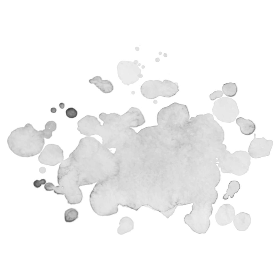 Watercolor black and white backgrounds. .Abstract isolated monochrome vector watercolor stain.