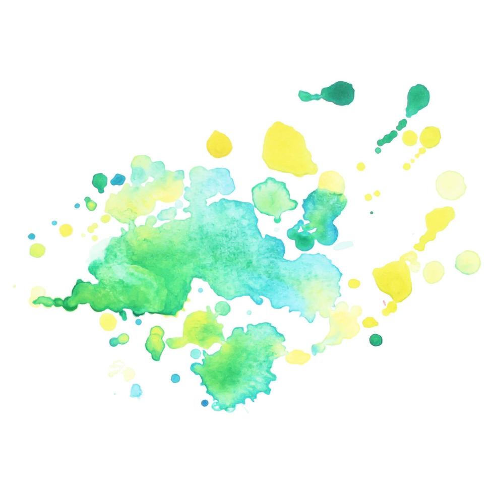 Abstract isolated colorful vector watercolor stain. Grunge element for paper design