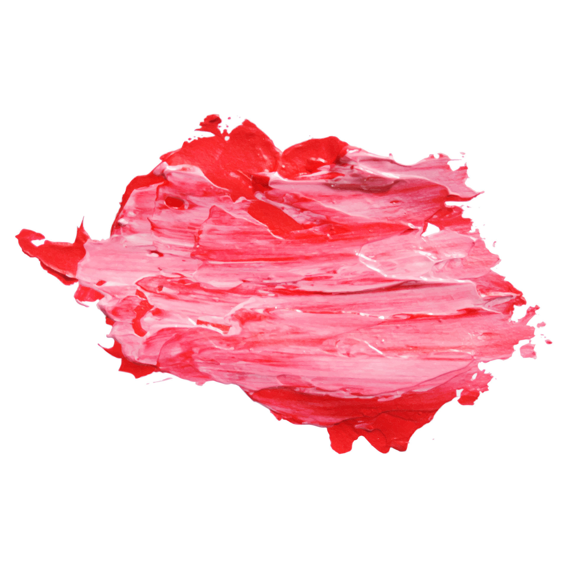 Red Acrylic paint smear on white background. 8152225 Vector Art at Vecteezy