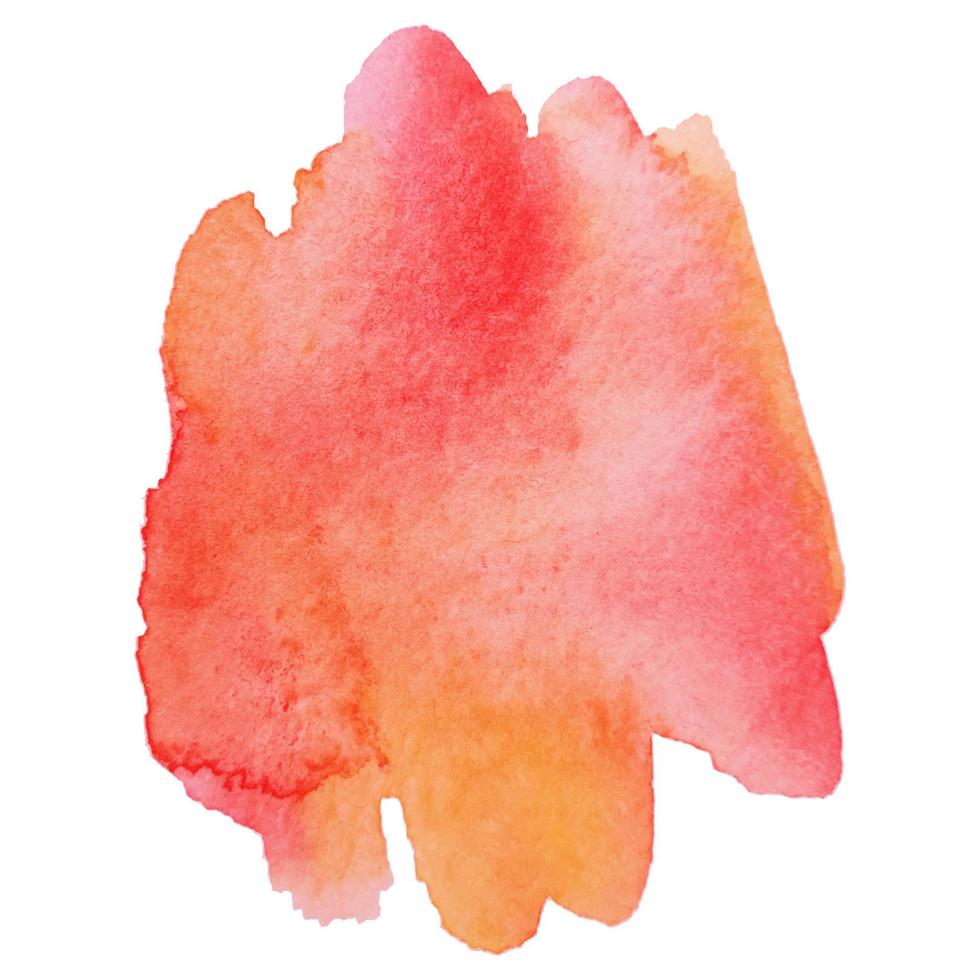 Abstract isolated colorful vector watercolor stain. Grunge element for paper design. Watercolor splash.