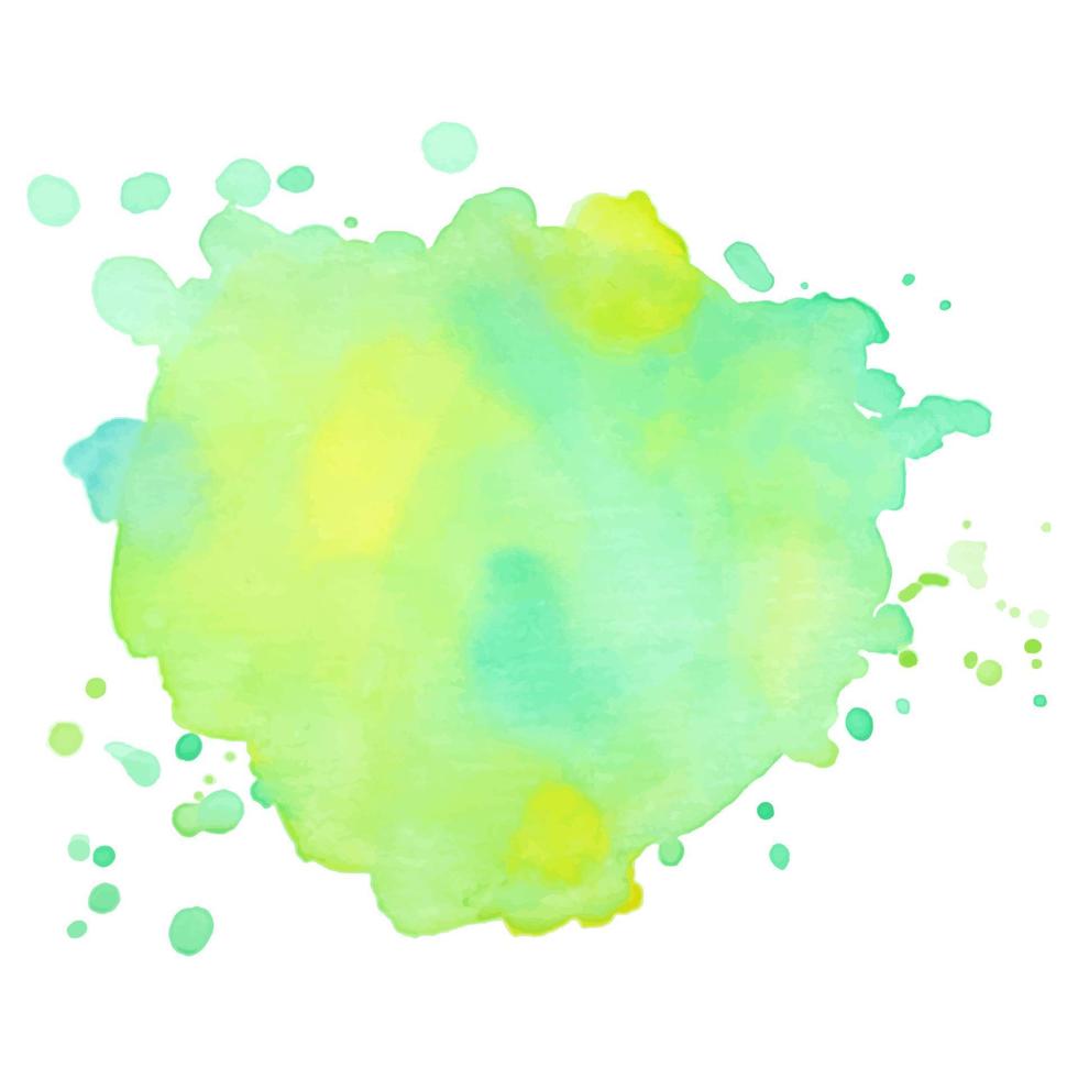 Colorful abstract watercolor stain with splashes and spatters. Modern creative background for trendy design. Vector illustration.