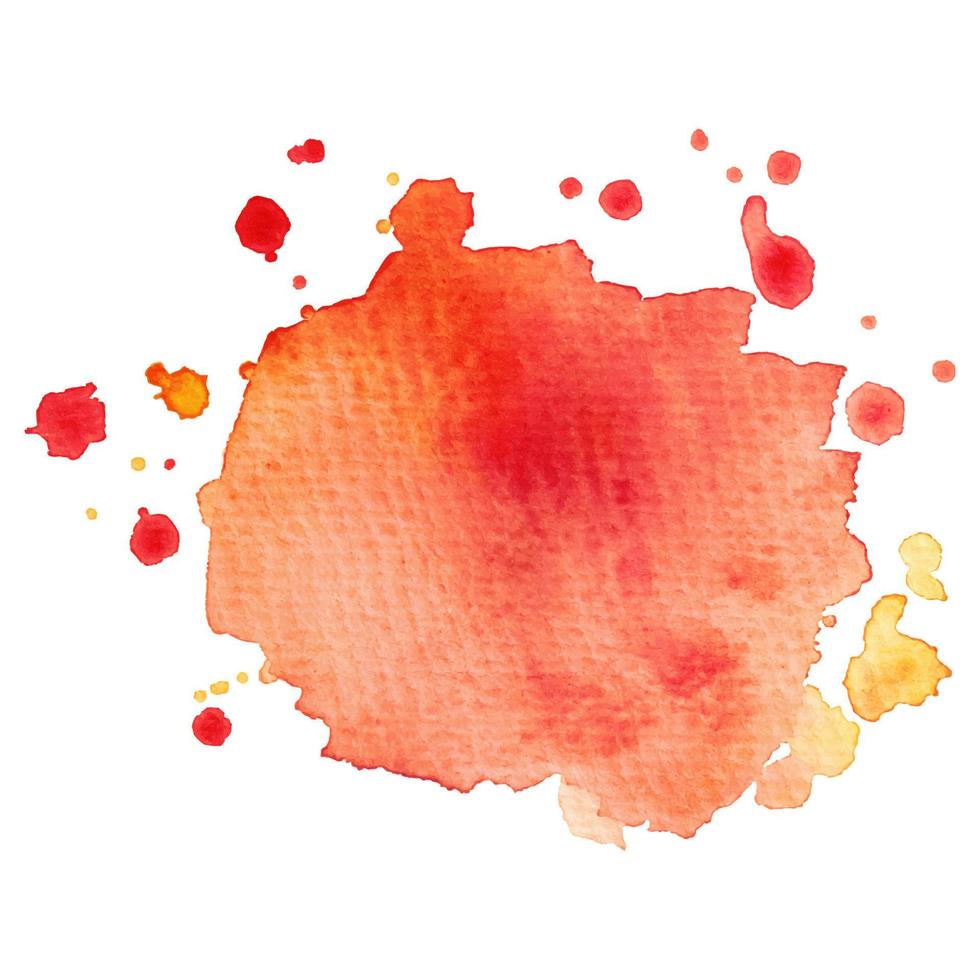 Colorful abstract watercolor stain with splashes and spatters. Modern creative background for trendy design. vector