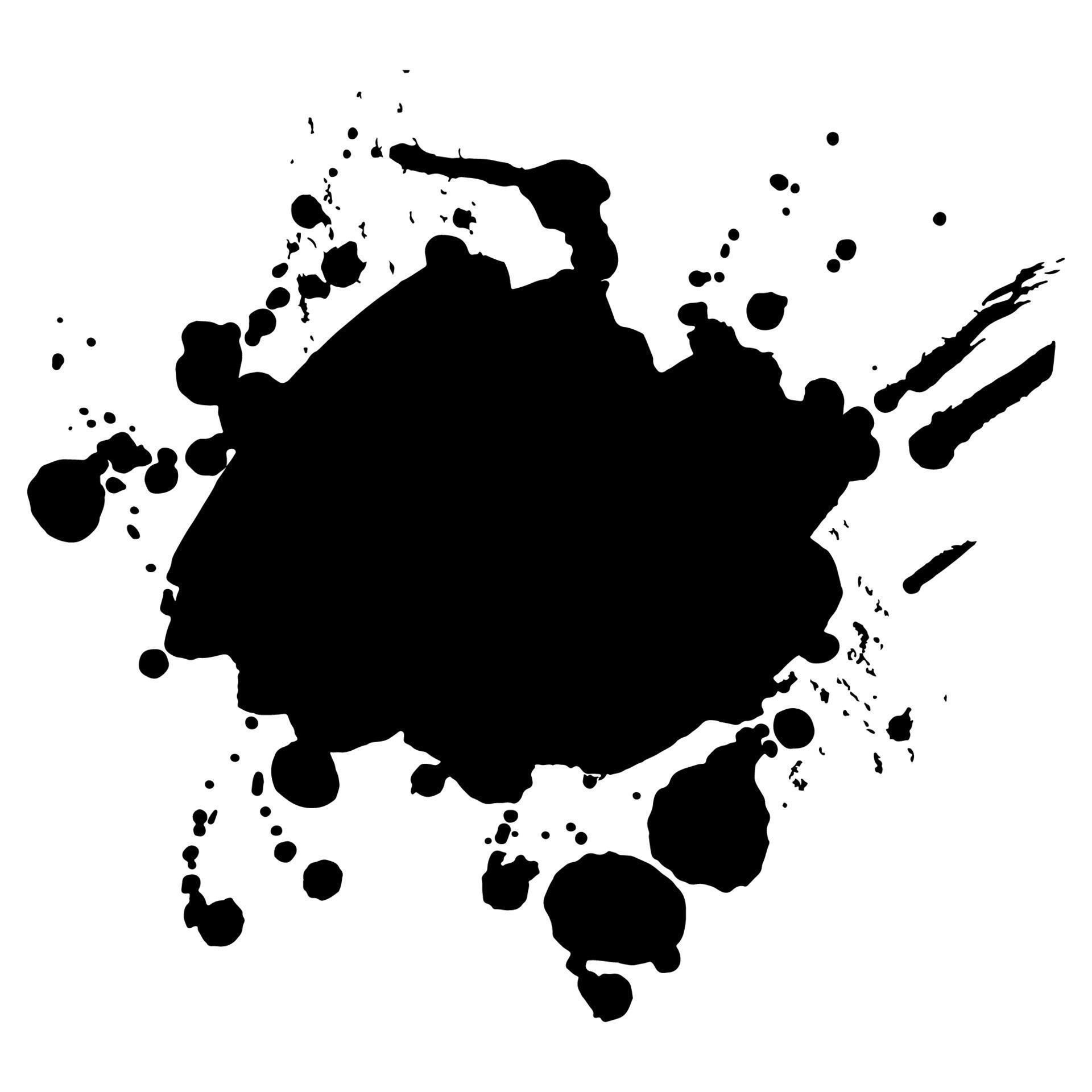 Abstract black ink blot background. Vector illustration. Grunge texture ...