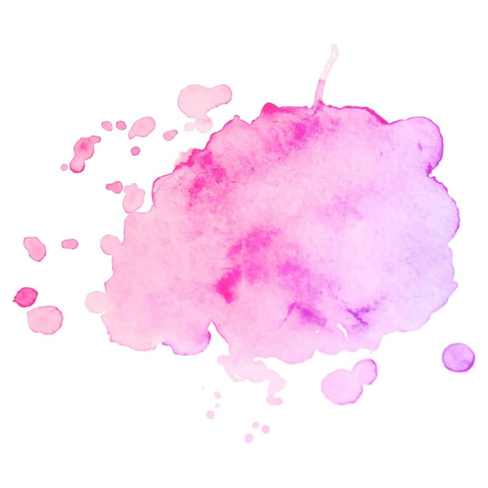 Abstract isolated colorful vector watercolor stain. Grunge element for paper design