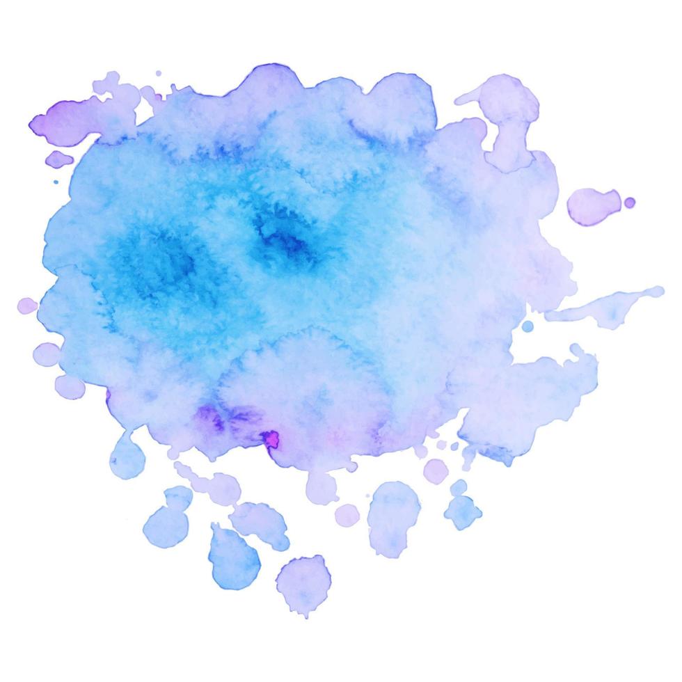 Abstract isolated colorful vector watercolor stain. Grunge element for paper design