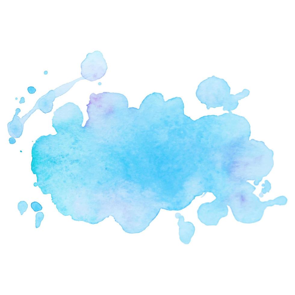 Abstract isolated colorful vector watercolor stain. Grunge element for paper design