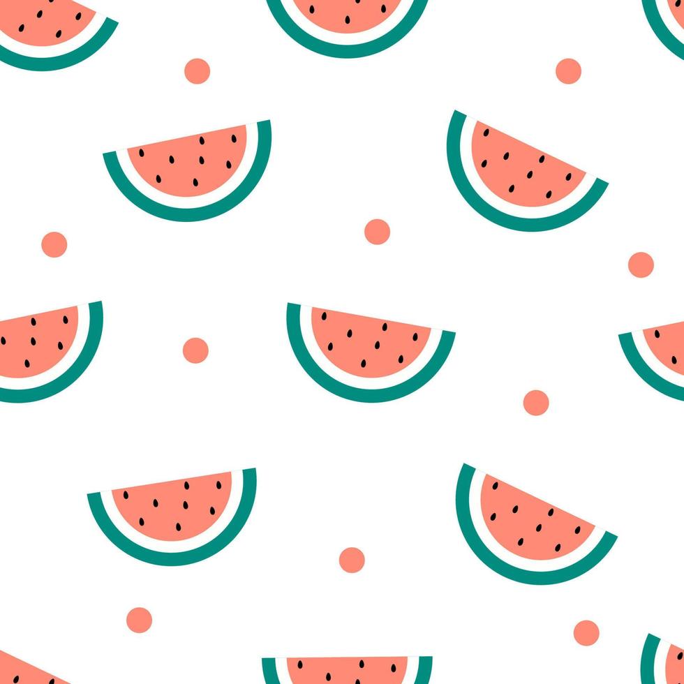 Cute Pattern with  watermelon for posters, fabric vector